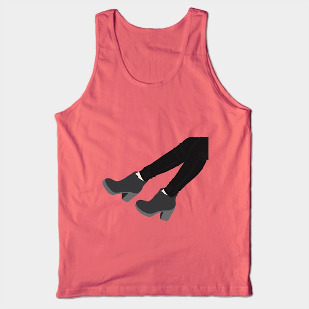 Boots Girl Tank Top by iadesigns